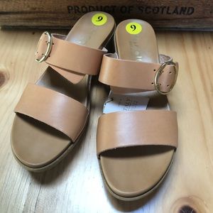 NWOB MARIELLA Brown Leather Sandals Size 9